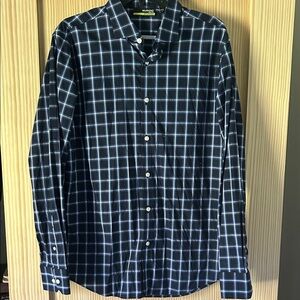 Murano Men's Black and White Checkered Shirt